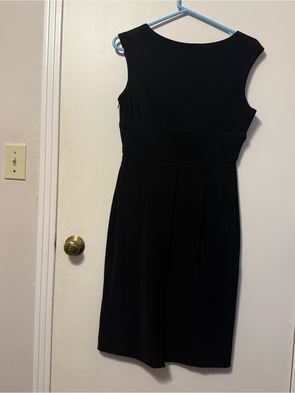 A.B.S Elegant Black Midi Sheath Dress